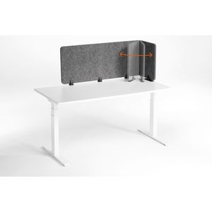 Produktbild für Tischtrennwand Durable EFFECT 313558, anthrazit