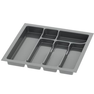 Produktbild für Besteckkasten Sossai Divio, anthrazit, aus Kunststoff