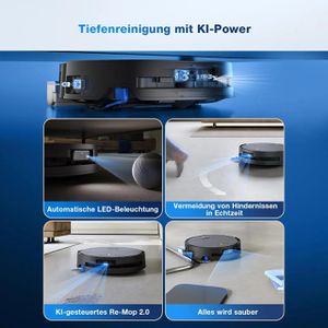 Produktbild für Saugroboter ECOVACS DEEBOT X9 PRO OMNI, schwarz