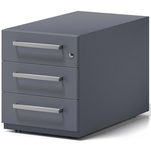 Produktbild für Rollcontainer Bisley Note, aus Metall, anthrazit