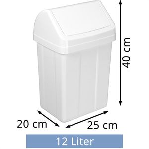 Produktbild für Mülleimer Böttcher-AG weiß