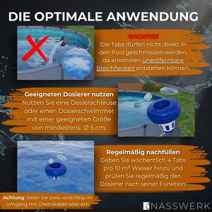 Produktbild für Chlor NASSWERK organisch, schnelllösliche Mini Chlortabletten