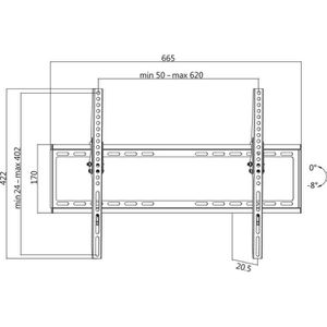 Produktbild für TV-Wandhalterung LogiLink BP0039, bis 35 kg