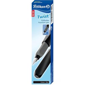 Produktbild für Füller Pelikan Twist Black P457, Feder M