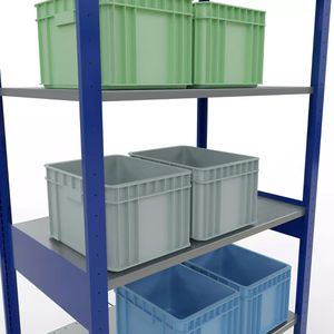 Produktbild für Schwerlastregal Schulte 12661-B, 6 Metallböden