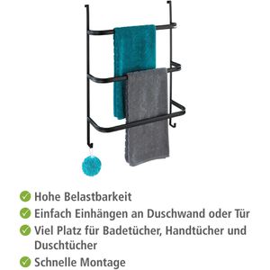 Produktbild für Handtuchhalter Wenko Irpinia 24026100, schwarz