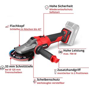 Produktbild für Winkelschleifer Einhell-Professional TP-AG 18/125 F Li BL-Solo