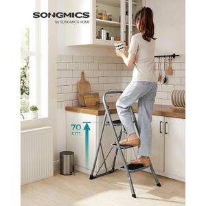Produktbild für Klapptritt Songmics GSL003GY01, grau, aus Stahl