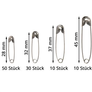 Produktbild für Sicherheitsnadeln alzetta 28 / 32 / 37 / 45mm