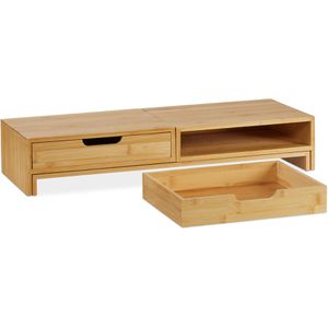 Produktbild für Monitorständer Relaxdays 10039874, Bambus