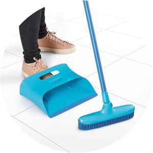Produktbild für Kehrgarnitur Spontex Catch &amp; Clean Set, mit Gummiborsten