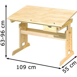 Produktbild für Kinderschreibtisch Inter-Link Julia, 30600020, aus Holz, natur