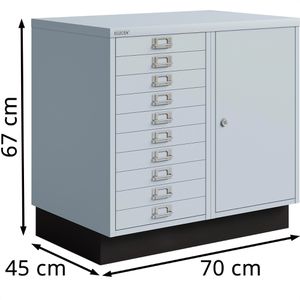 Produktbild für Schubladenschrank Bisley MultiDrawer, aus Metall