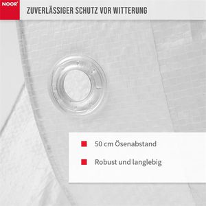 Produktbild für Abdeckplane NOOR Hobby, weiß