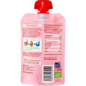 Produktbild für Fruchtpüree FruchtBar Quetschie, 100% Frucht, BIO