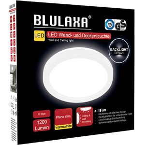 Produktbild für Deckenleuchte Blulaxa Plano slim, weiß, LED