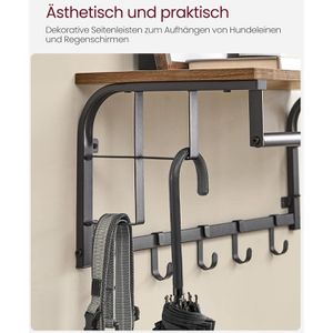 Produktbild für Wandgarderobe Vasagle LCR102B01, Metall / Holz