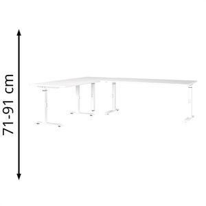 Produktbild für Schreibtisch Germania Mailand, weiß / weiß