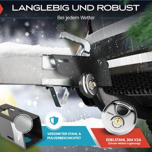 Produktbild für Anhängerschloss TRIBURG mit Diskusschloss