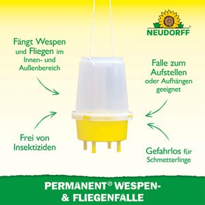 Produktbild für Wespenfalle Neudorff Permanent, aus Kunststoff