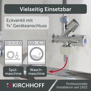 Produktbild für Eckventil Kirchhoff Universal 98480090, aus Messing