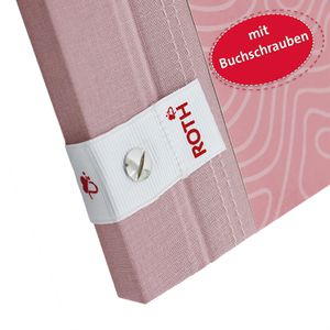 Produktbild für Zeugnismappe Roth Pattern Dusty Rose 89463, A4