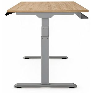 Produktbild für Schreibtisch Kerkmann Move 1 stable, ahorn / silber