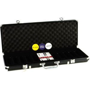 Pokerkoffer Nexos FP32351 Black Edition, leer, für 500 Chips