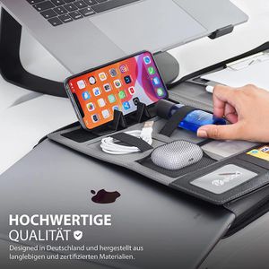 Produktbild für Schreibmappe Vebon London, schwarz, Kunstleder