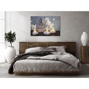 Produktbild für Wandbild Artgeist Buddha &amp; Steine
