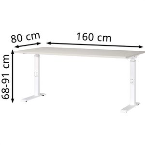 Produktbild für Schreibtisch Germania Mailand, 7911-642, lichtgrau