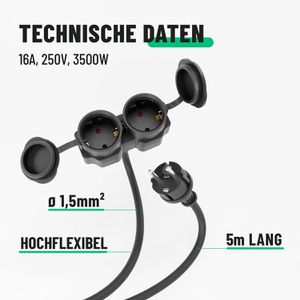 Produktbild für Verlängerungskabel Greate für außen IP44