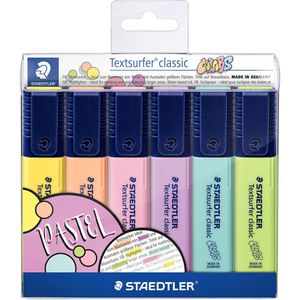 Produktbild für Textmarker Staedtler Textsurfer Classic, 6 Stück