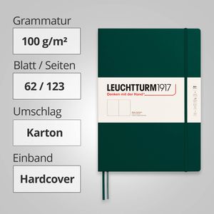 Produktbild für Notizbuch Leuchtturm1917 Master Slim, 370271, Karton Hardcover
