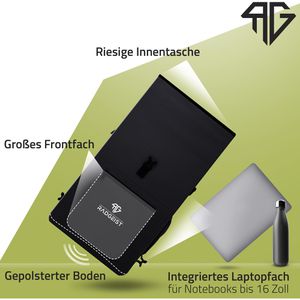 Produktbild für Gepäckträgertasche Radgeist RG-BP-BL-01, schwarz, 25 Liter