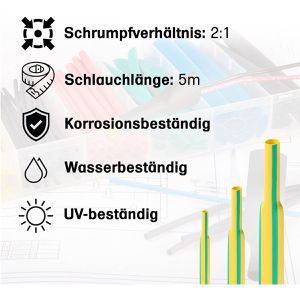 Produktbild für Schrumpfschlauch Offgridtec 7-01-007755, Polyolefin, Meterware