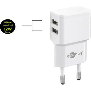 Produktbild für USB-Ladegerät Goobay 44952, 12 Watt