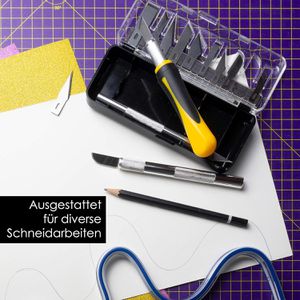 Produktbild für Skalpell OfficeTree 1720, Metall, Kunststoff, Set