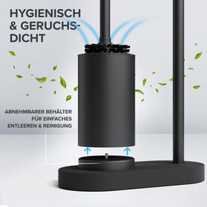 Produktbild für WC-Garnitur ovimar Tysnes, mit Ersatzrollenhalter