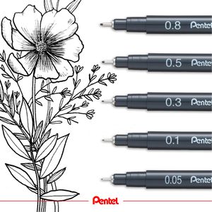 Produktbild für Fineliner Pentel Pointliner, S20P-5