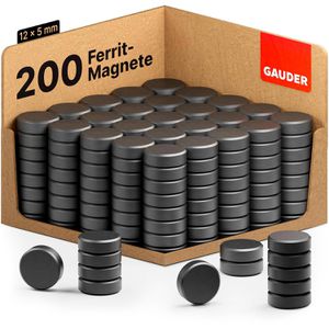 Produktbild für Magnete Gauder Ferrit, schwarz