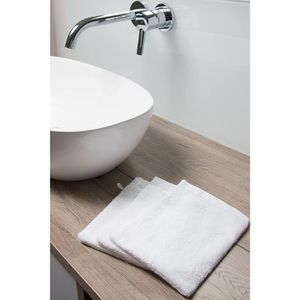 Produktbild für Waschlappen Zollner Amalfi W Set, weiß, 17 x 21 cm