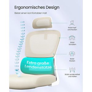 Produktbild für Bürostuhl Songmics OBN041L01