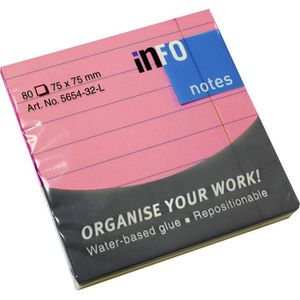 Haftnotizen Info Brilliant Sticky Notes, pink