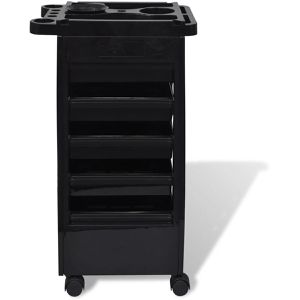 Produktbild für Friseurwagen vidaXL 110104, schwarz