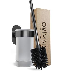 Produktbild für WC-Bürste ovimar Toilettenbürste Glittertind, gunmetal