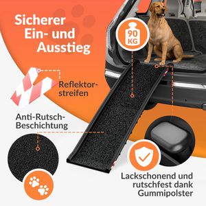 Produktbild für Auffahrrampe CADOCA 109913, Hunderampe