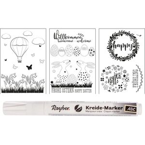 Produktbild für Sticker Rayher Fensterbilder Frühling+Ostern