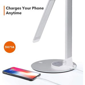 Produktbild für Schreibtischlampe TaoTronics TT-DL22, silber, LED, dimmbar