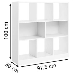 Produktbild für Bücherregal Vasagle LBC52WT, weiß